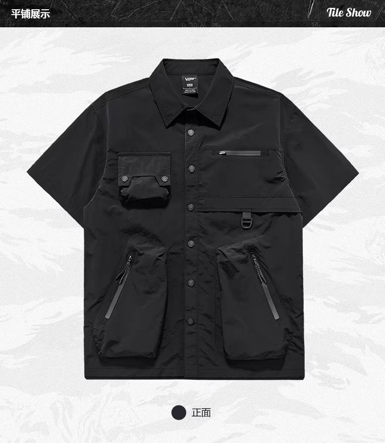 𝙏𝙀𝘾𝙃𝙒𝙀𝘼𝙍 機能工裝多口袋襯衫