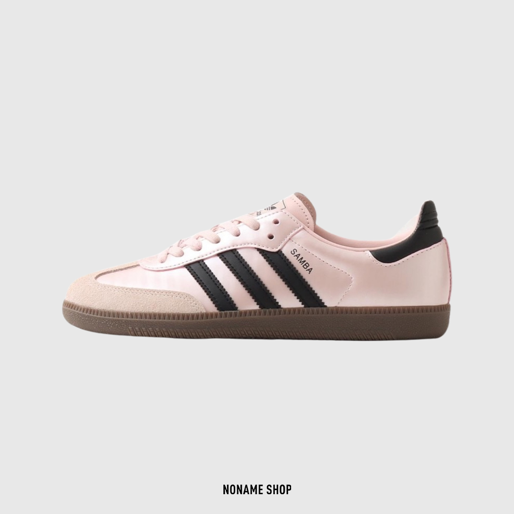 ADIDAS SAMBA OG SANDY PINK BLACK 緞面 德訓鞋 黑粉 (女款)