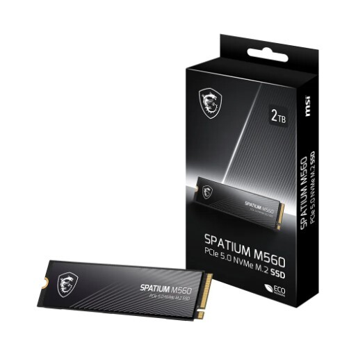 MSI 微星 SPATIUM M560 PCIe 5.0 NVMe M.2 SSD (1TB/2TB)