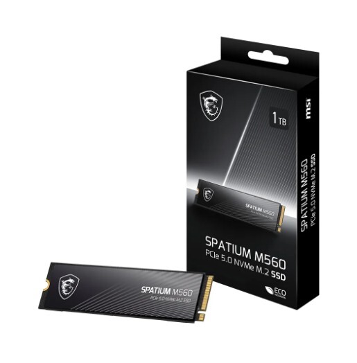 MSI 微星 SPATIUM M560 PCIe 5.0 NVMe M.2 SSD (1TB/2TB)