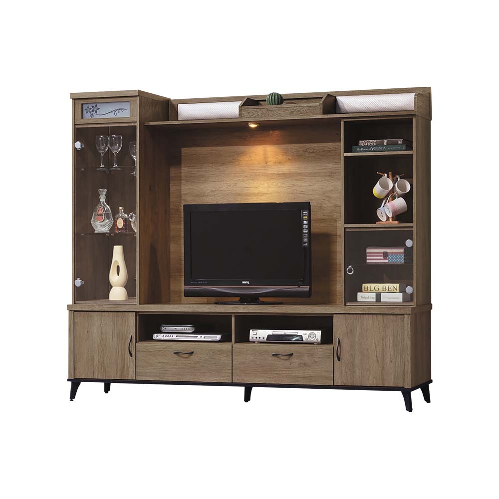 柏蒂家居-歐尼爾7尺四門二抽高電視櫃/視聽櫃