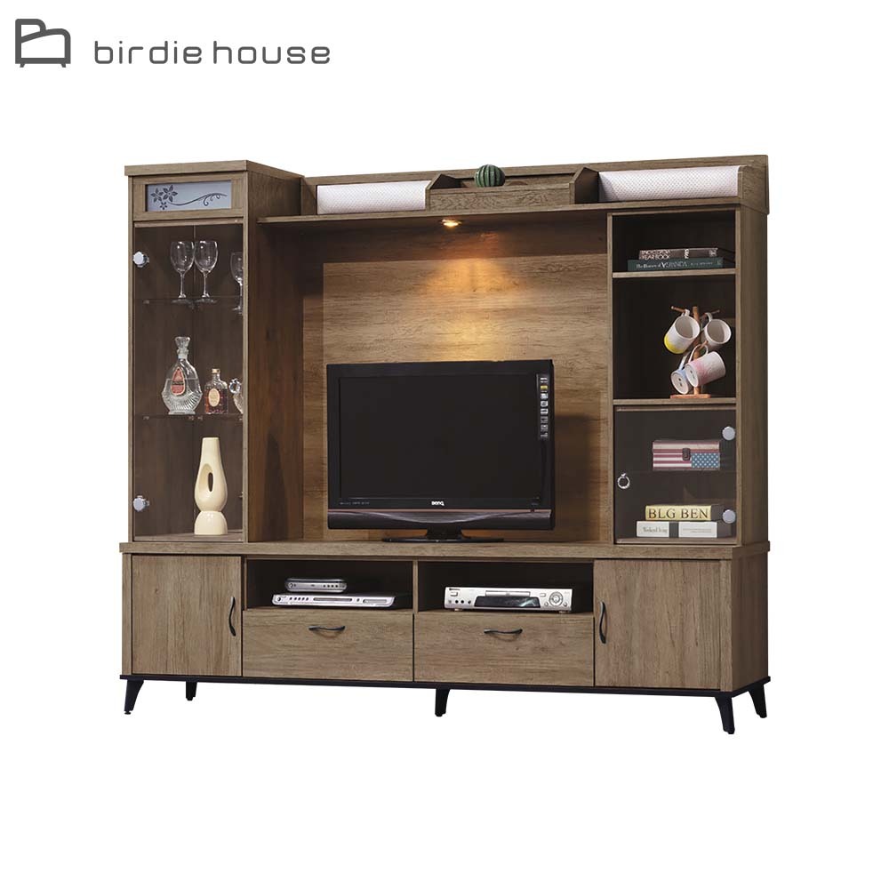 柏蒂家居-歐尼爾7尺四門二抽高電視櫃/視聽櫃