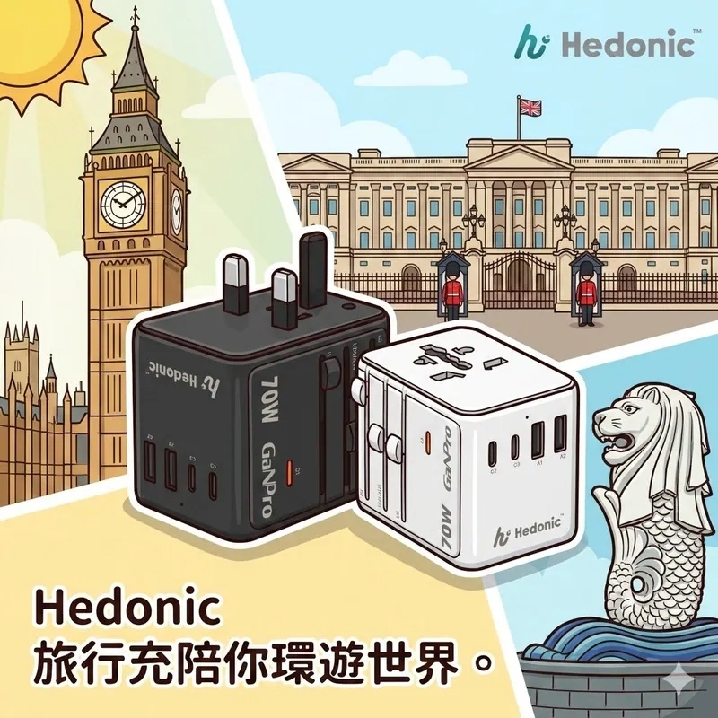 【直播】AQ123004 Hedonic PD 3.0 GaNPro 通用旅行轉插系列