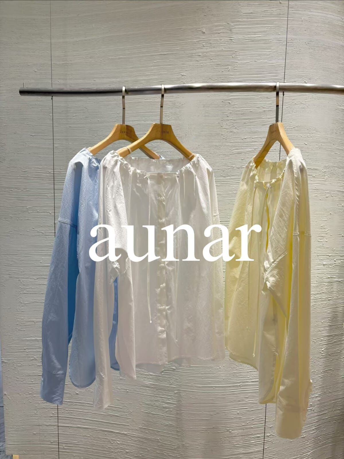 2B6019 空氣感寬鬆圓領長袖上衣