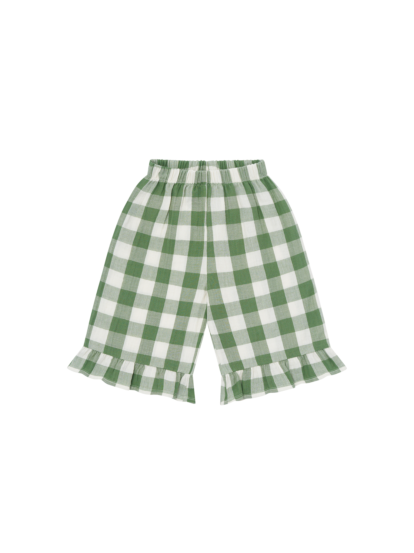 Organic Zoo - Dill Gingham Resort Pants