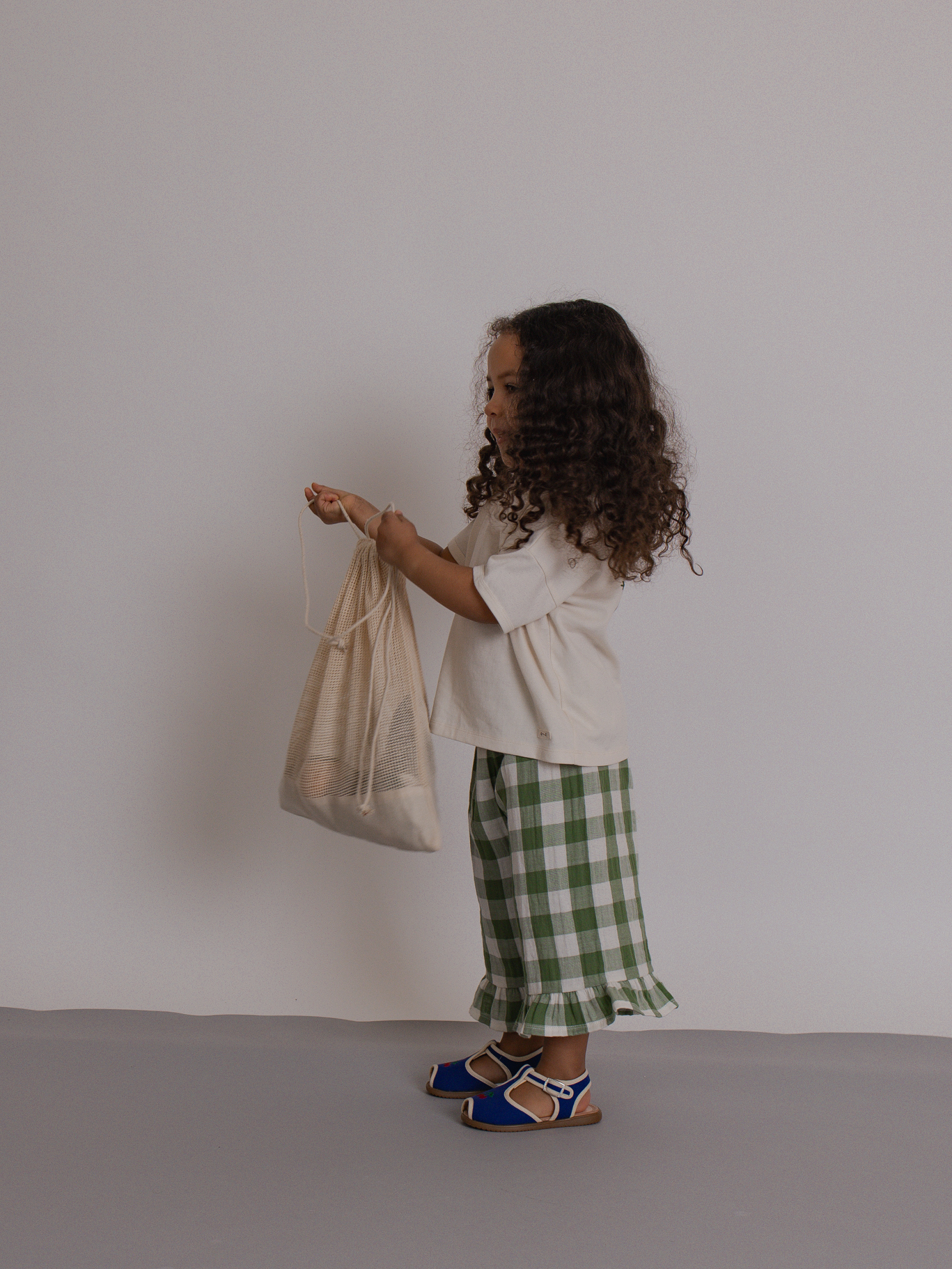 Organic Zoo - Dill Gingham Resort Pants