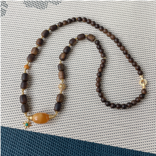 (Q1) DIY 奇楠留疤蜜蠟吊墜- #沉香 #2303CX