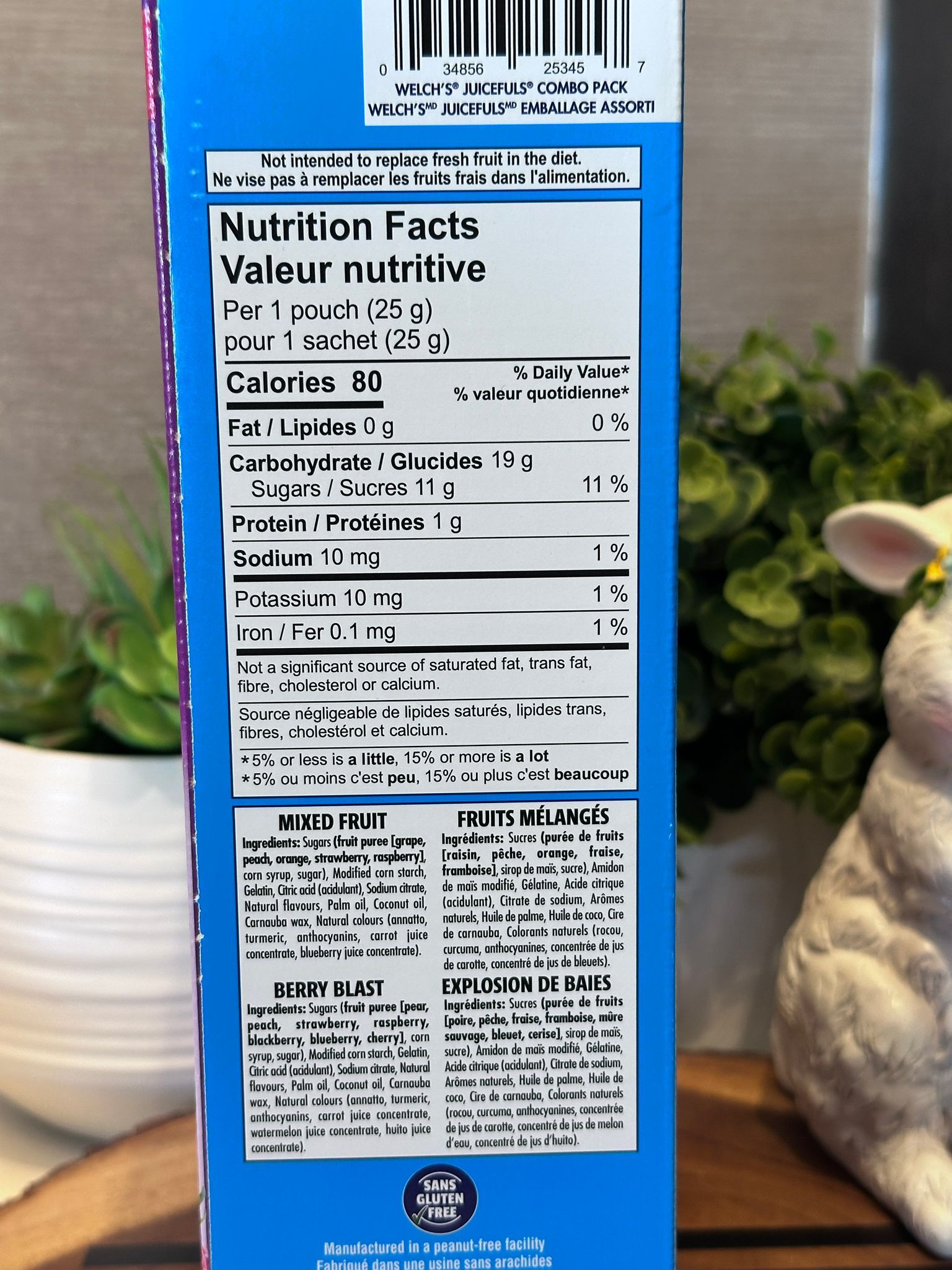 RP95 Welch's Juicefuls 爆汁水果軟糖 25g X34包  **到期日: 約 2026/07