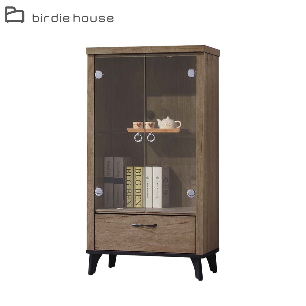 柏蒂家居-歐尼爾2尺二門一抽展示櫃/收納置物櫃