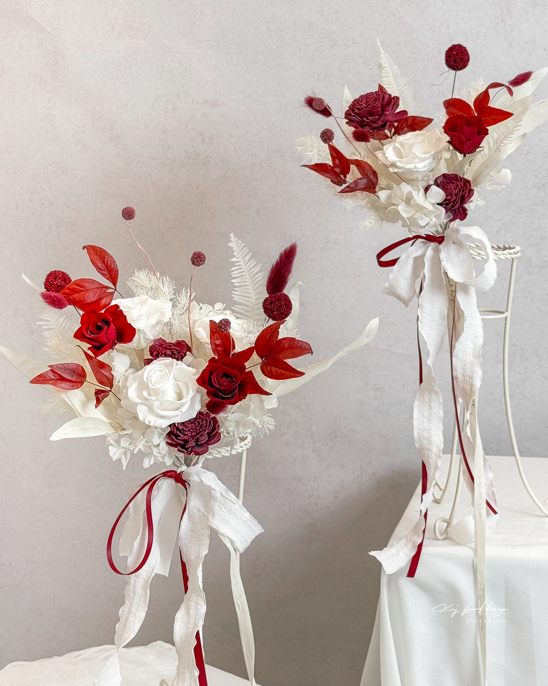 紅絲絨 · 永生玫瑰捧花