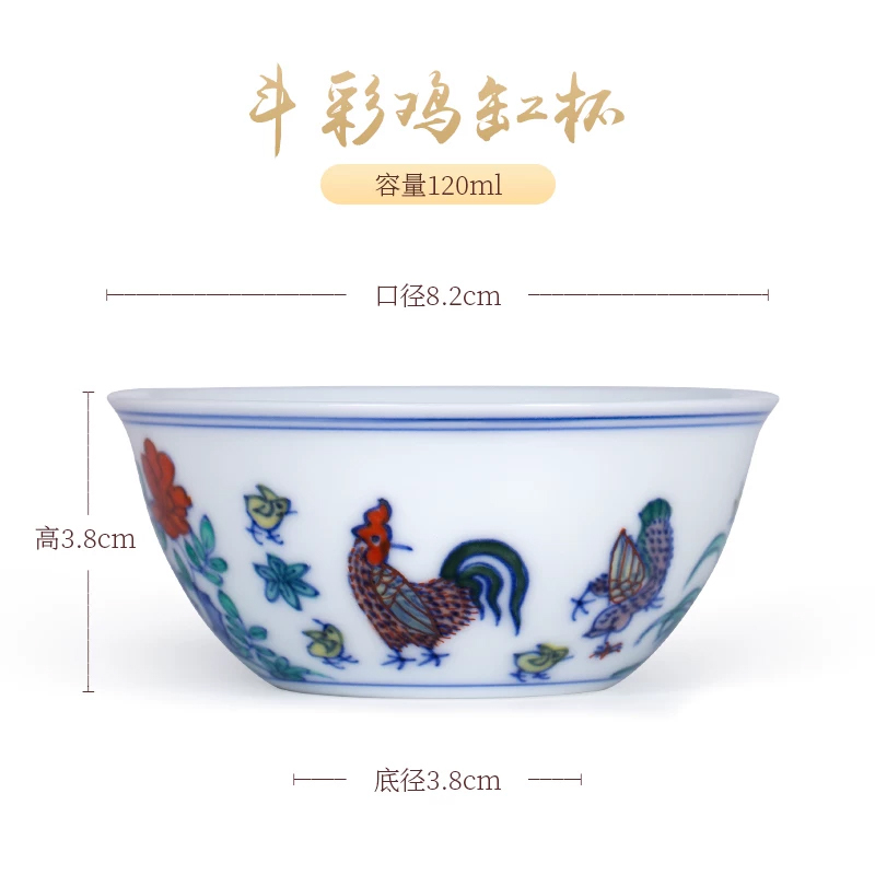 WQ039 C17 鬥彩雞缸杯