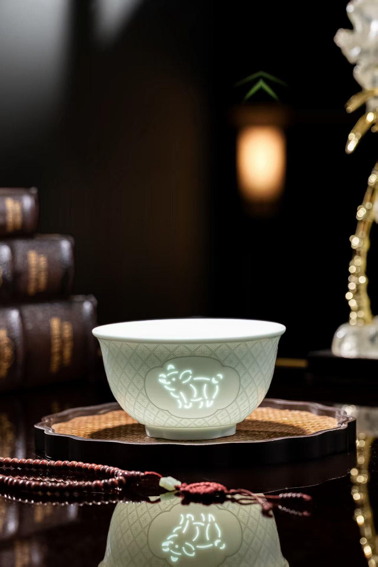 WQ036 N14 如意生肖碗（豬）