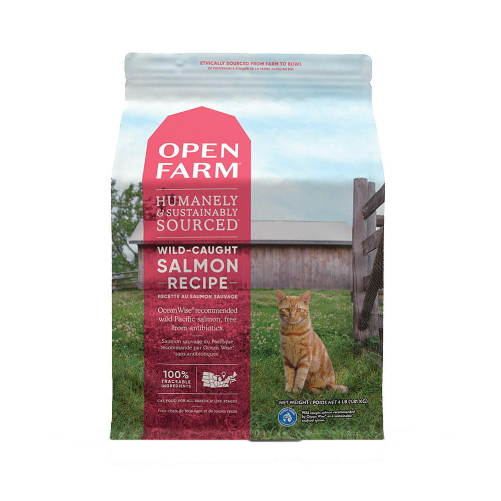 Open Farm - 無殼物三文魚配方貓糧 4lb/8lb [貓用]