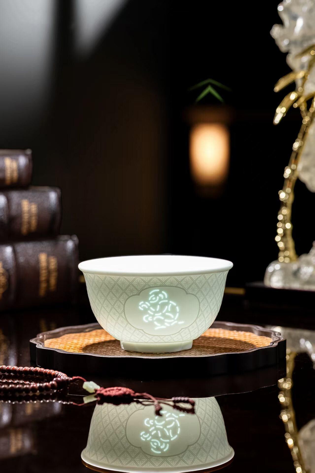 WQ033 K14 如意生肖碗（猴）