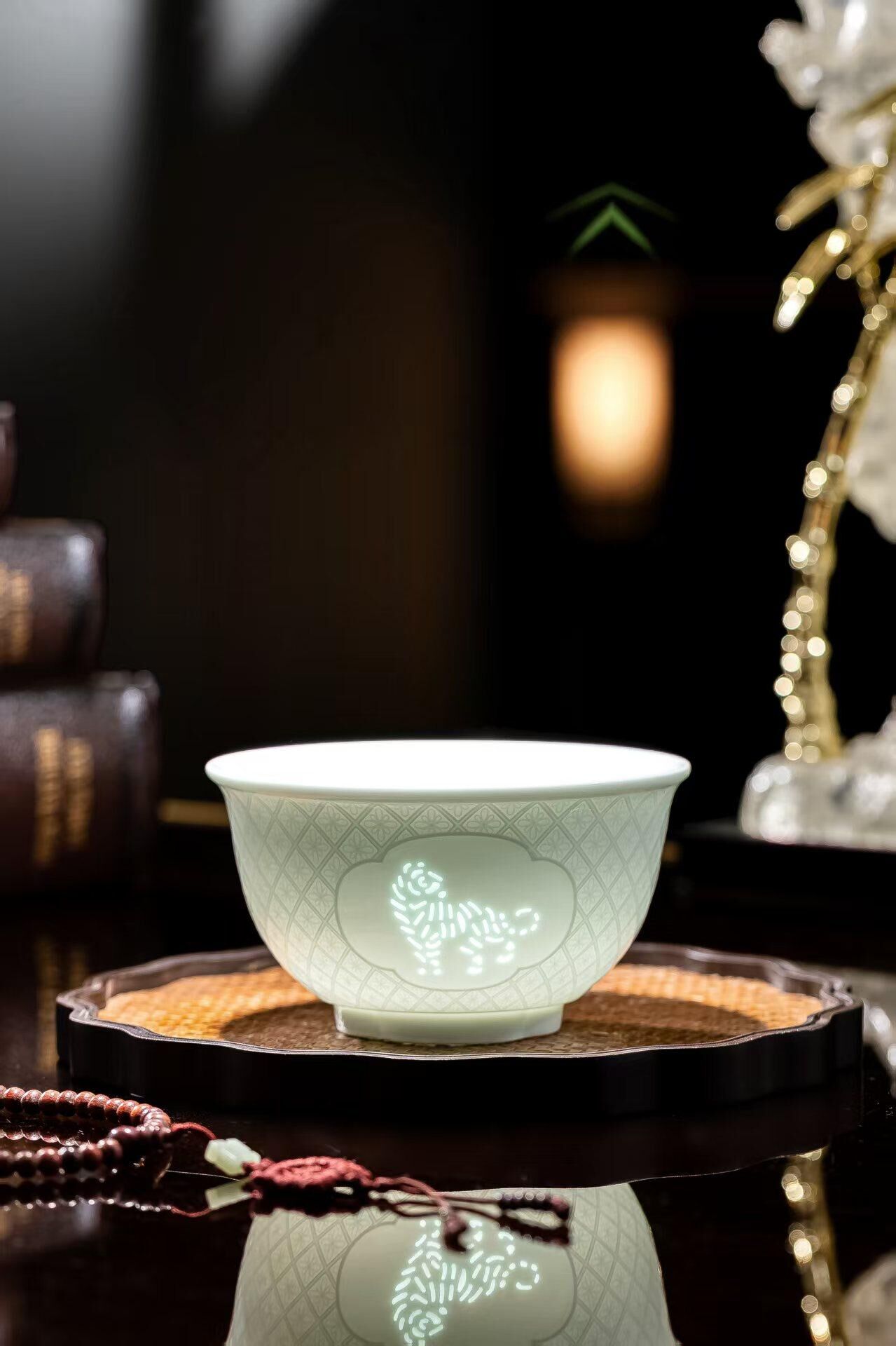 WQ027 E14 如意生肖碗（虎）