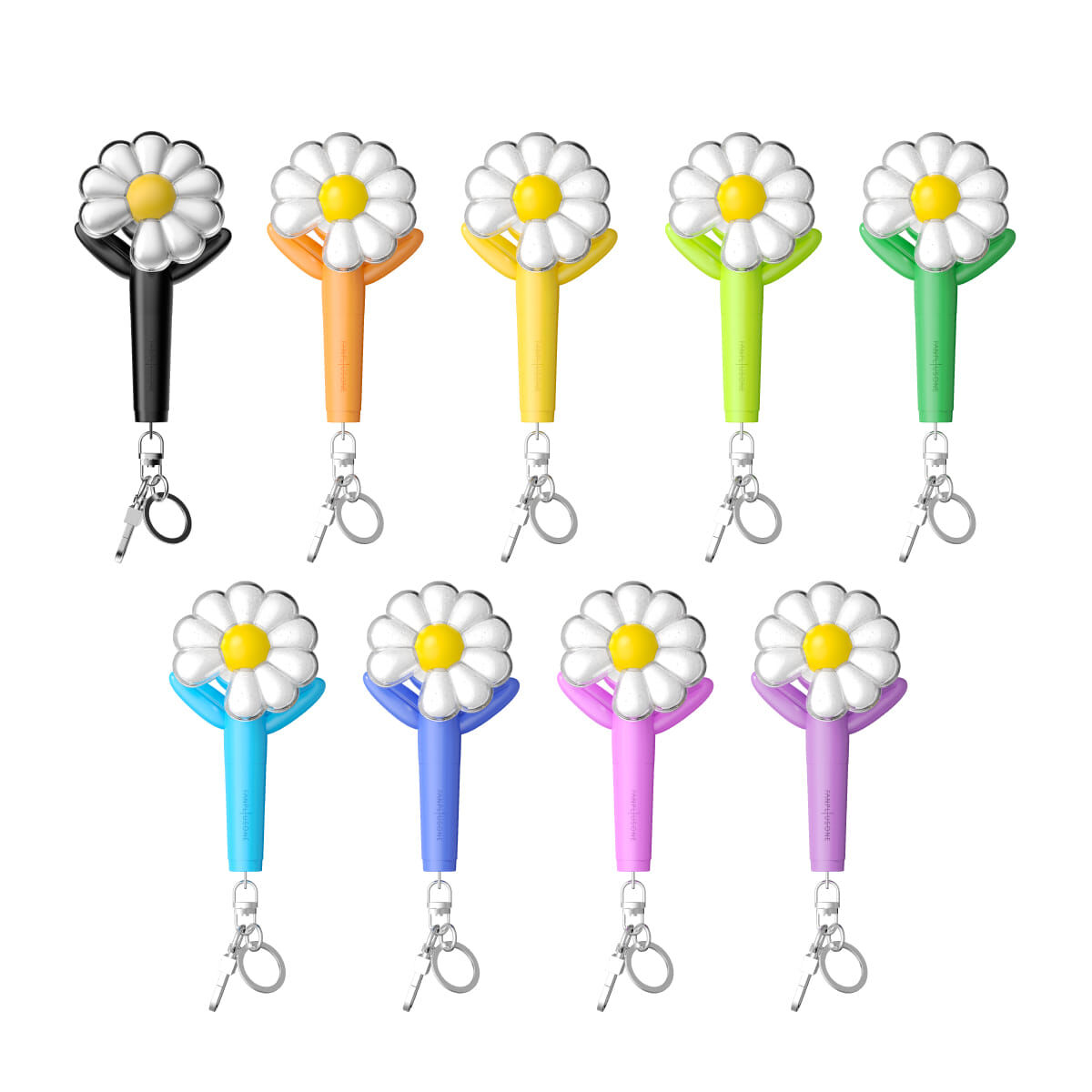 G-Dragon Official Mini Light Keyring 官方雛菊小手燈鑰匙圈各色細節