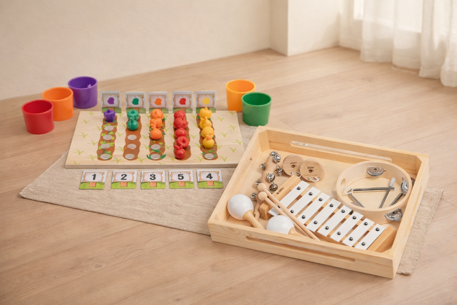 木製質感樂器啟蒙組╳小園丁彩色蔬果種植園