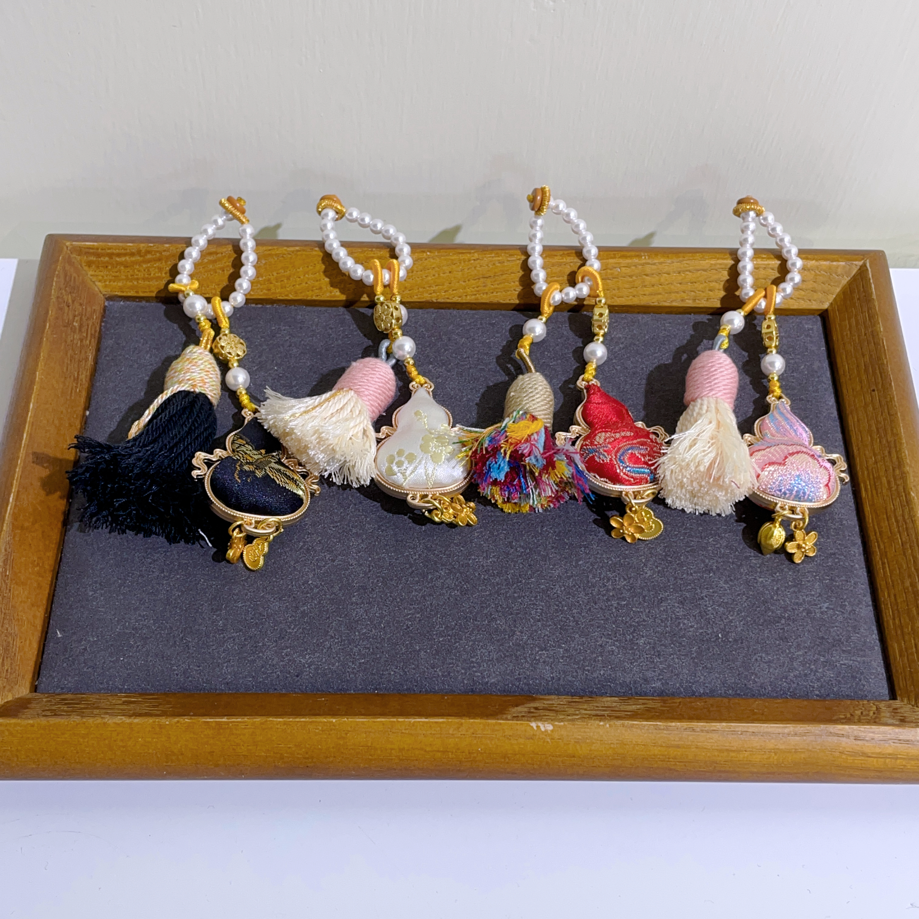 手工宋錦工藝葫蘆掛件 預定10-14日