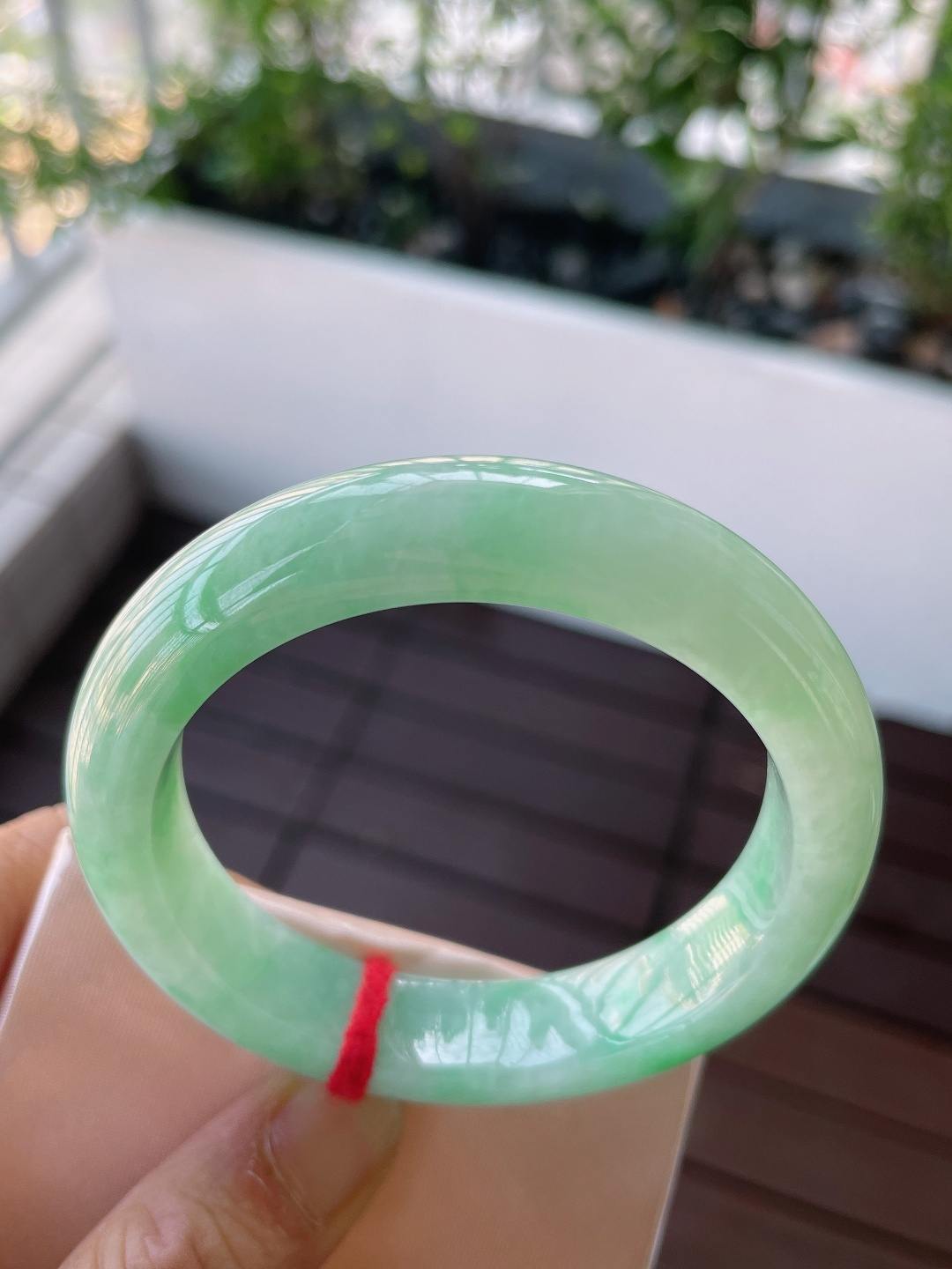 果綠正圈翡翠手鐲,天然翡翠A玉, 緬甸玉, Jade, Jadeite