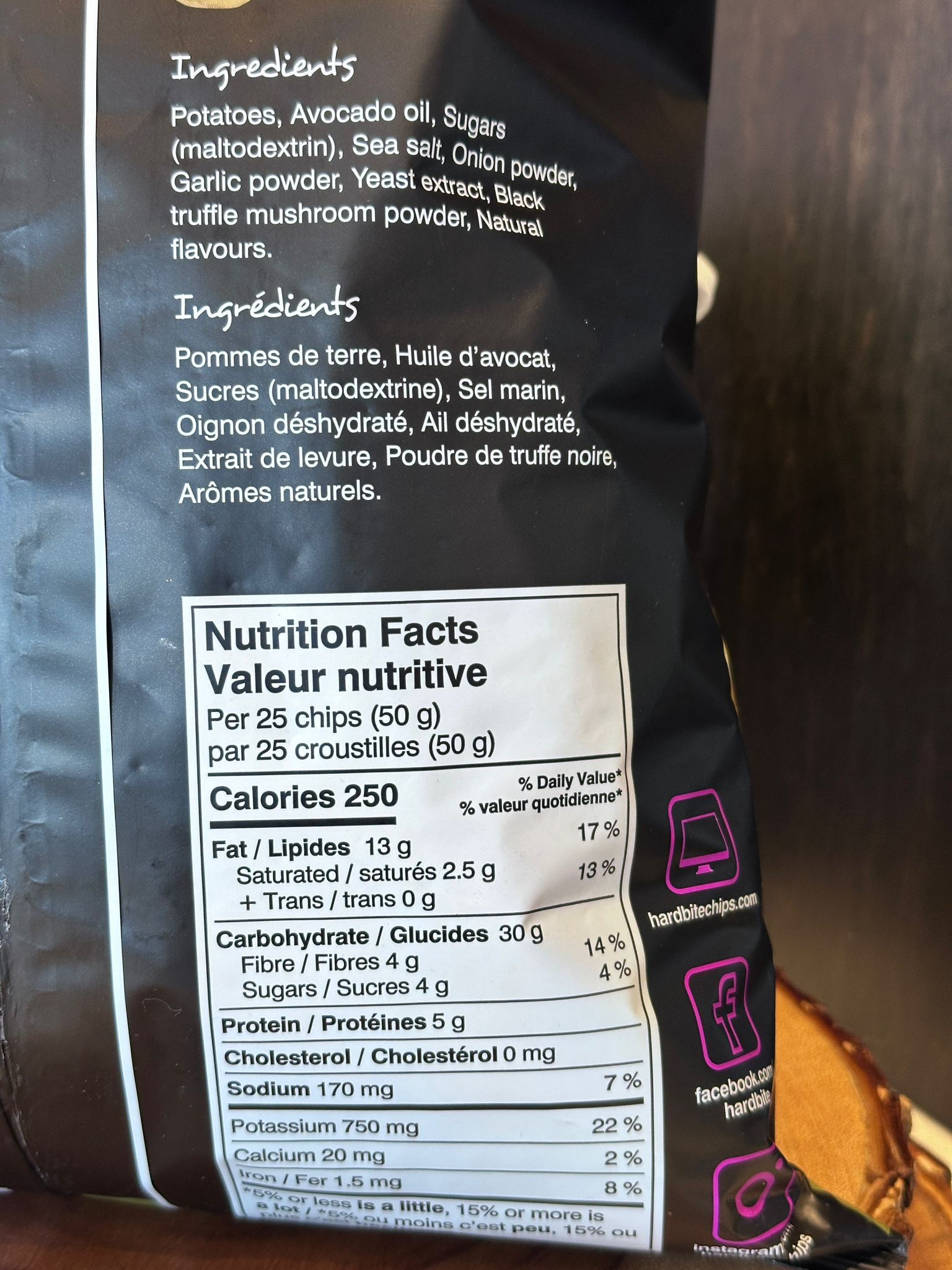 RP116 Hardbite 黑松露海鹽口味薯片 625g  **到期日: 約 2026/06