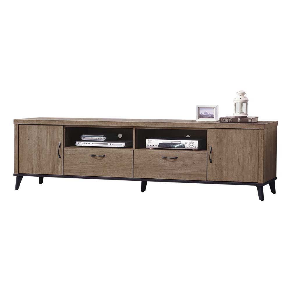 柏蒂家居-歐尼爾7尺二門二抽電視長櫃/視聽櫃