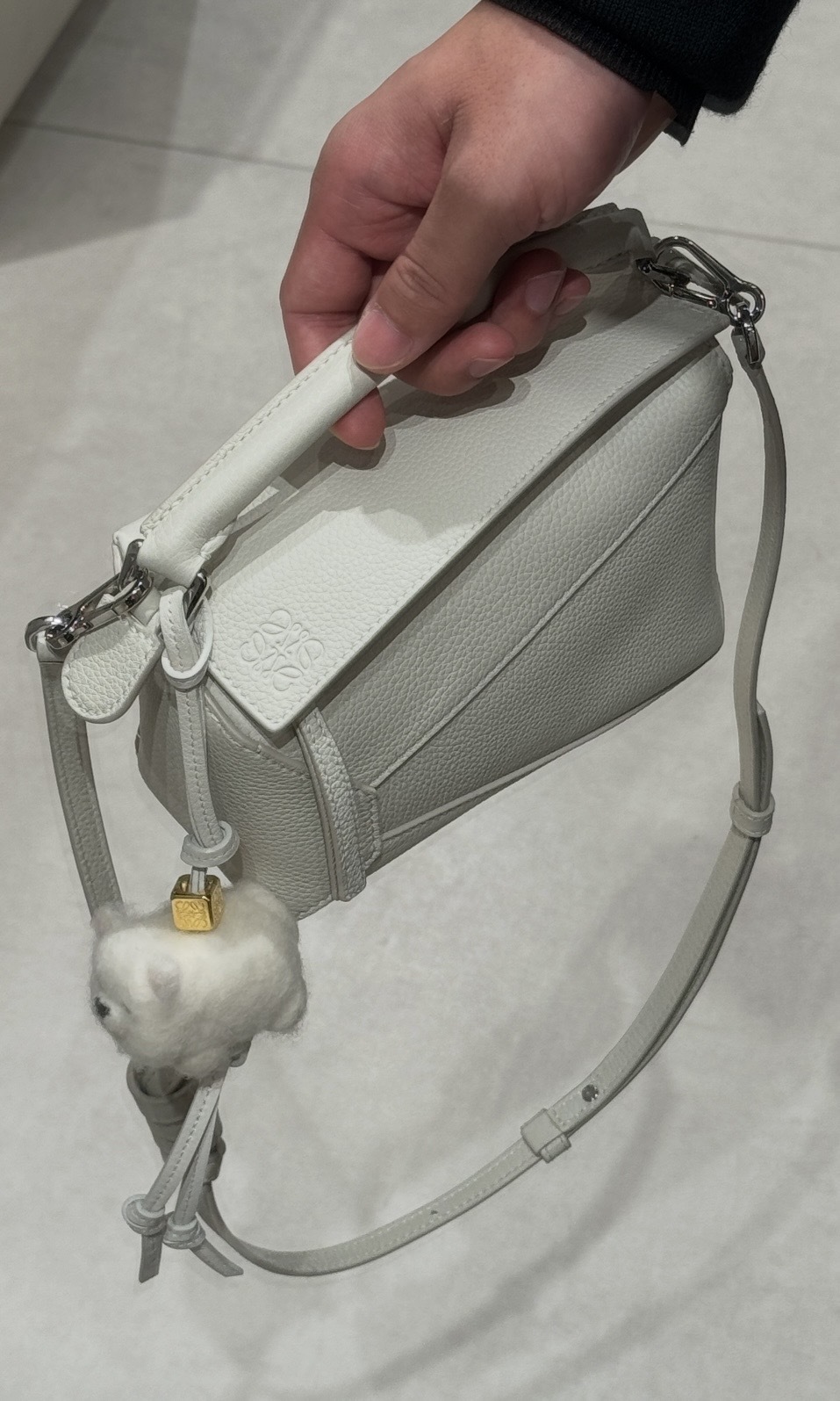 Loewe Puzzle Bag小號 白色