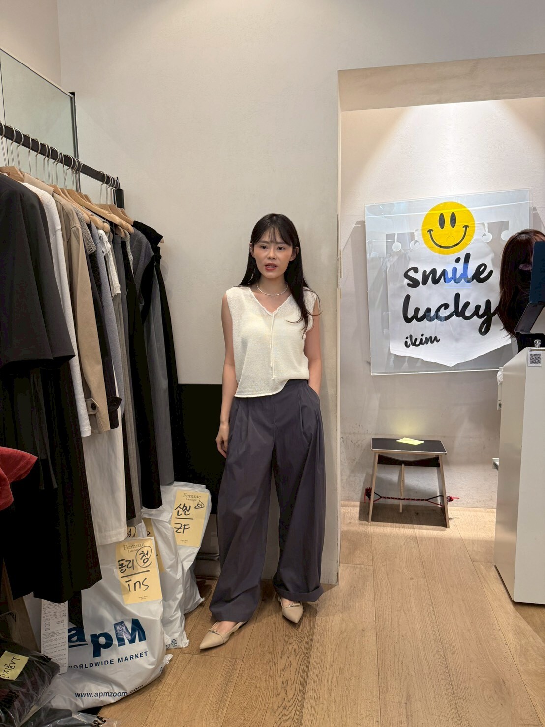 LF6030 領口綁帶鬆身背心