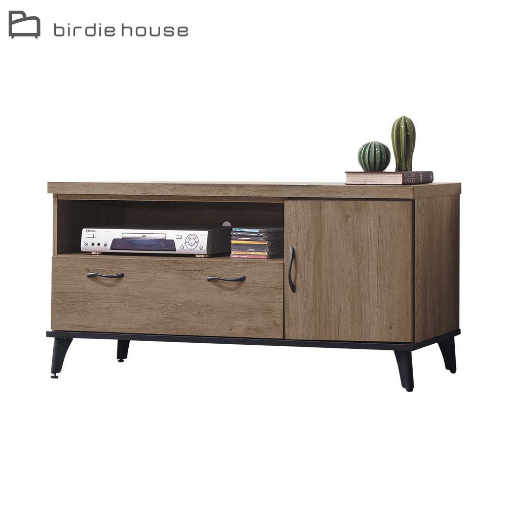 柏蒂家居-歐尼爾4尺一門一抽電視櫃/收納置物櫃