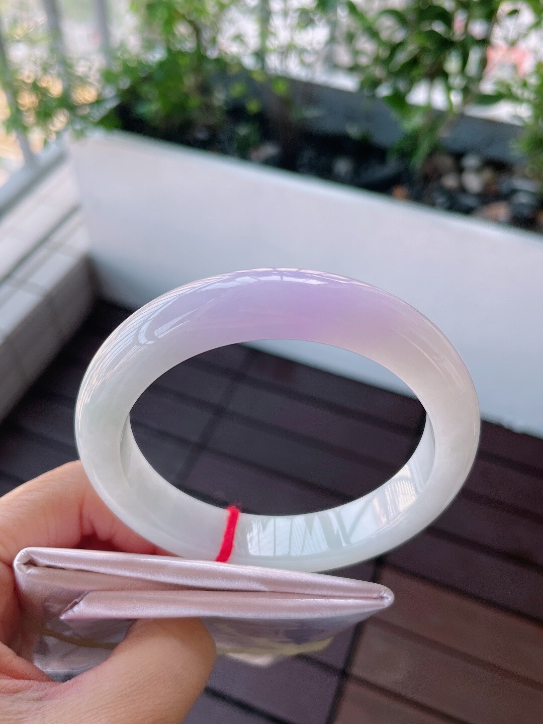 36140 61mm冰春彩正圈翡翠手鐲 (60-62)