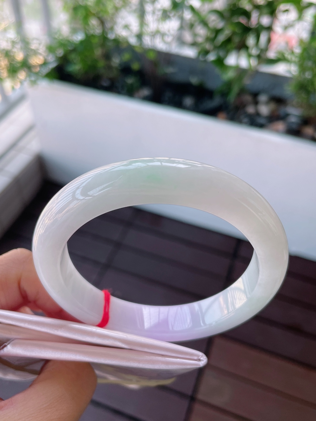 36140 61mm冰春彩正圈翡翠手鐲 (60-62)