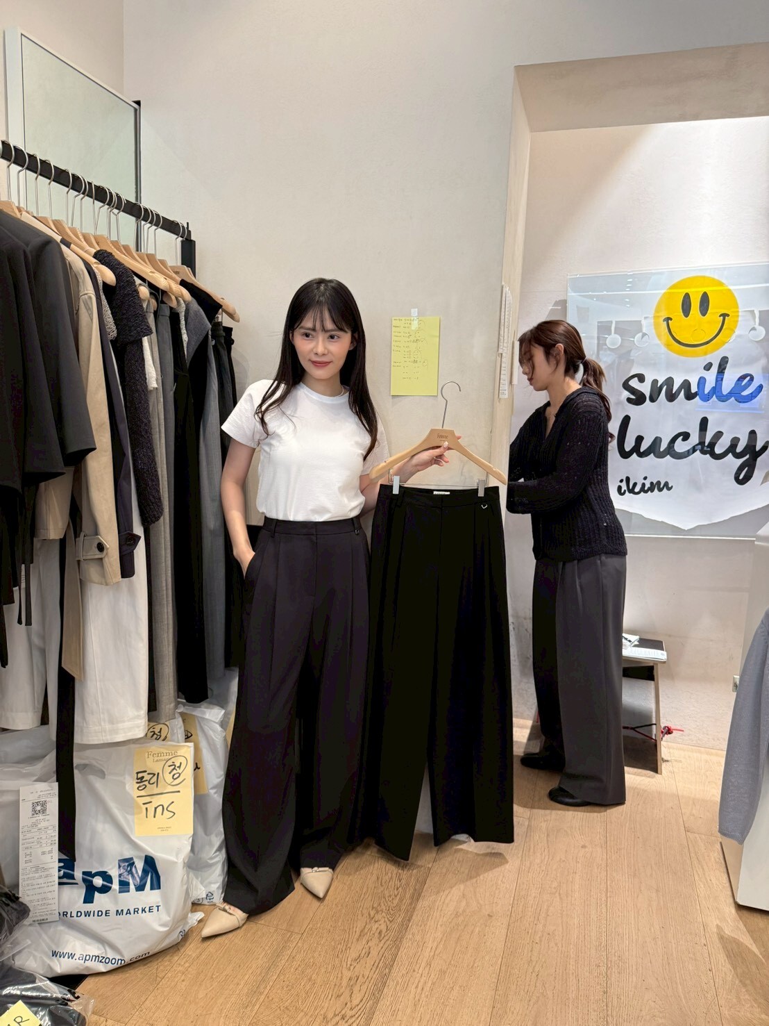 LF6033 單邊扣顯瘦西裝褲