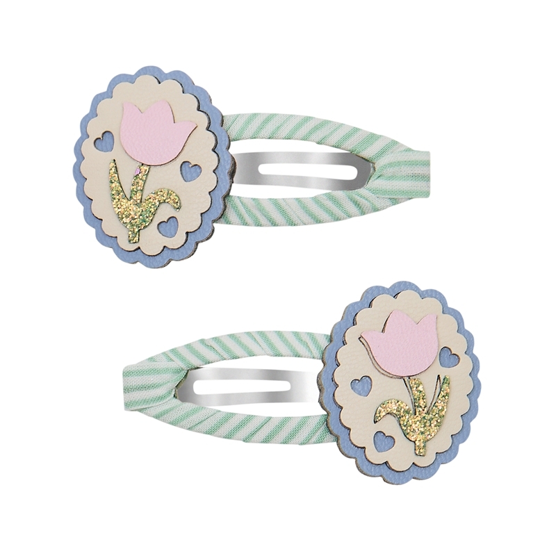 Mimi & Lula 花漾花園-滾邊鬱金香滴答夾2入