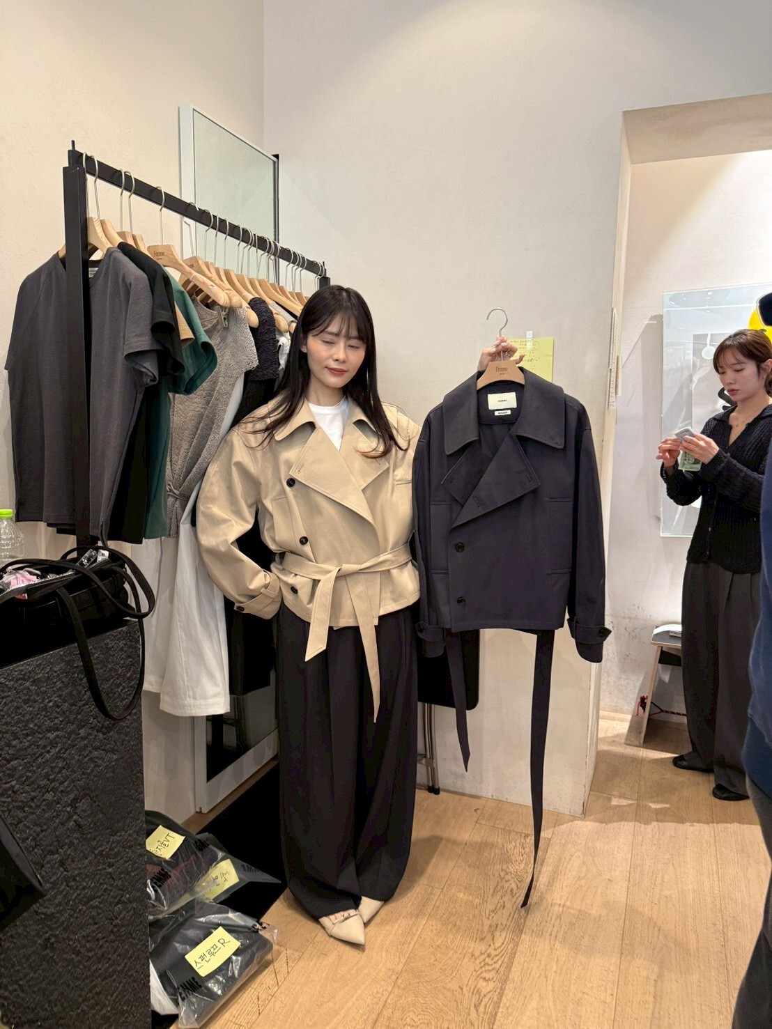 LF6013 綁帶短板風褸