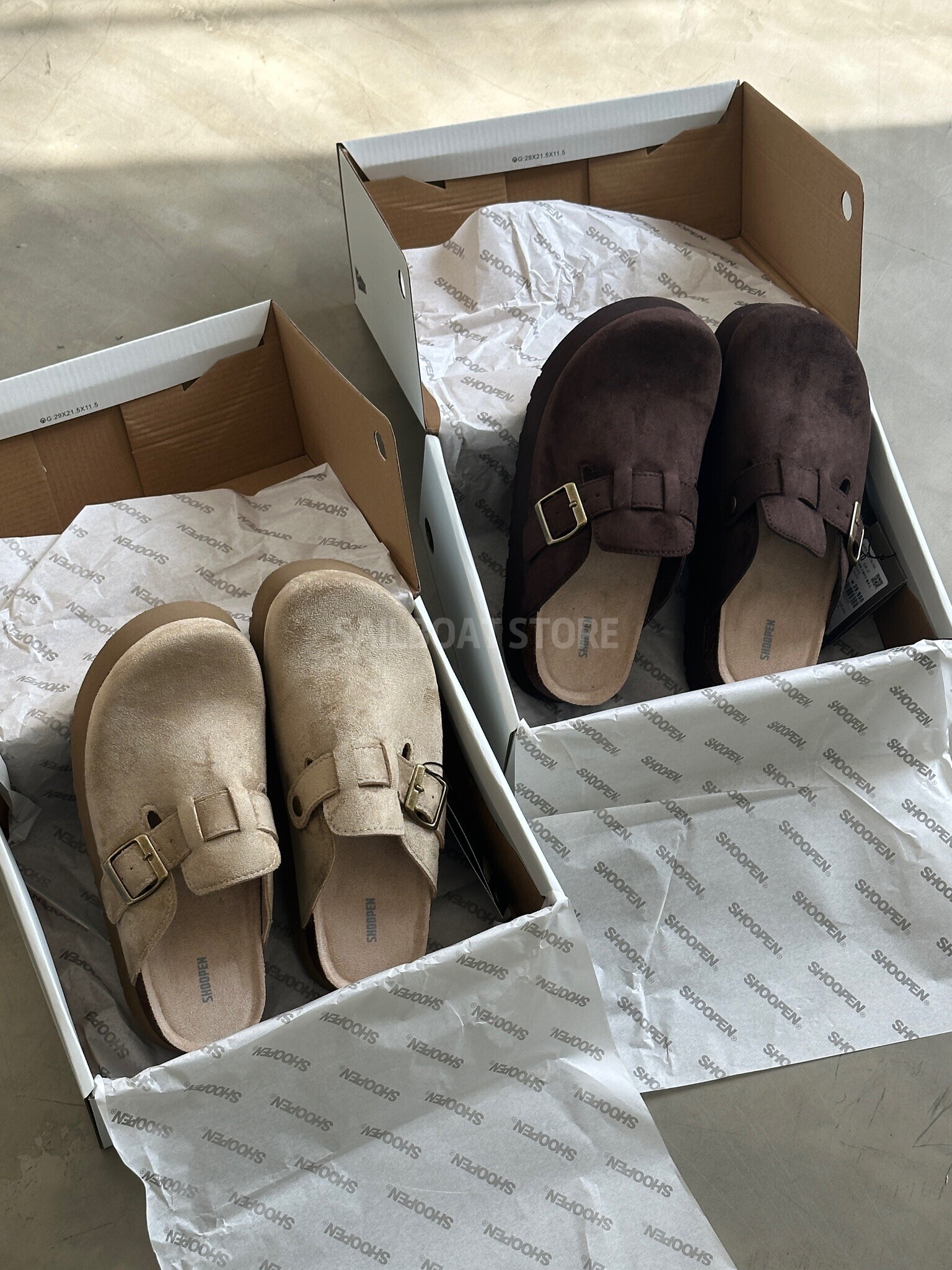 #預購 🇰🇷新款!!! 韓國 SHOOPEN 厚底款 麂皮勃肯鞋