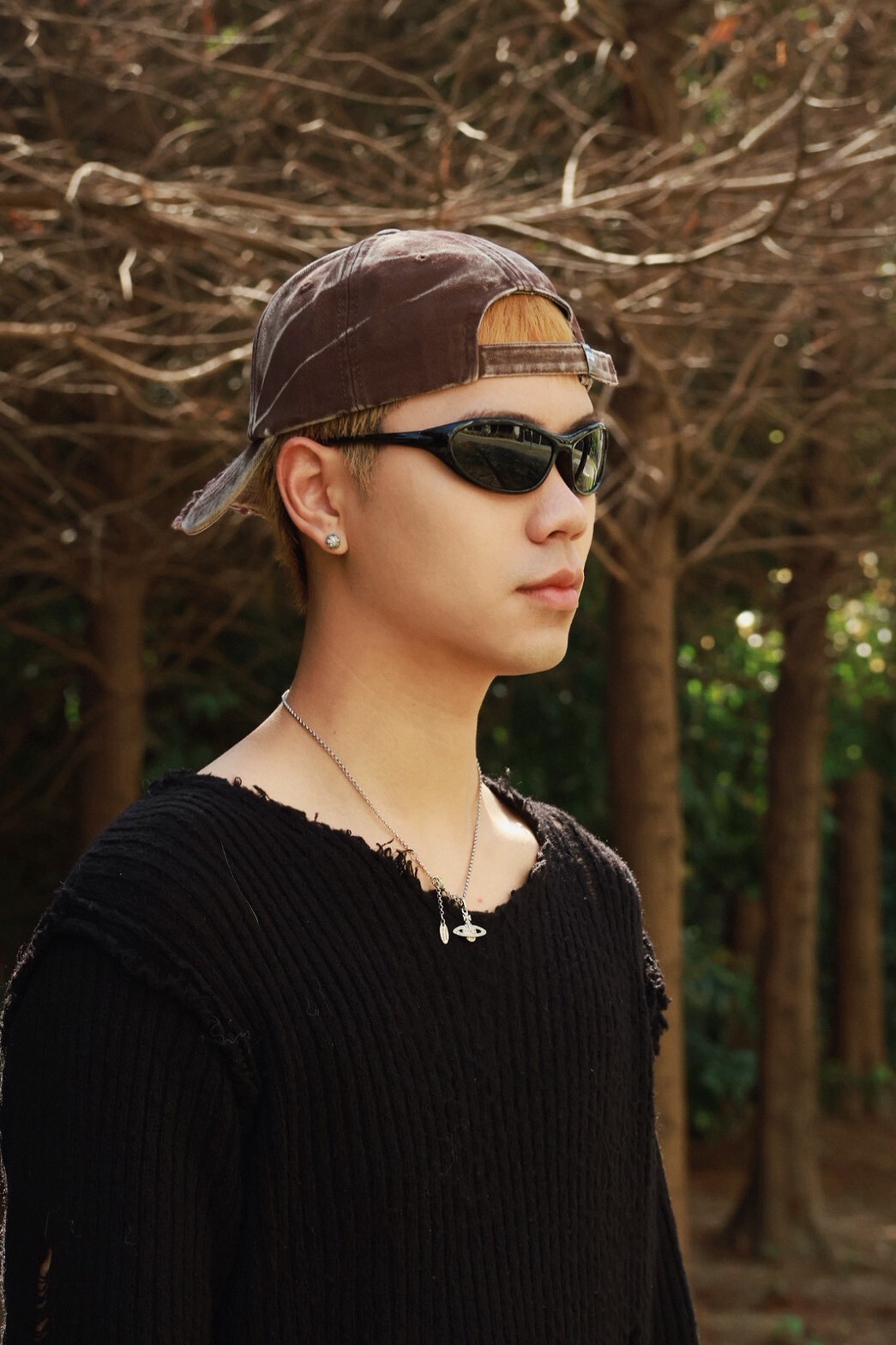 全包式 未來感 大框 顯瘦 有色 #眼鏡