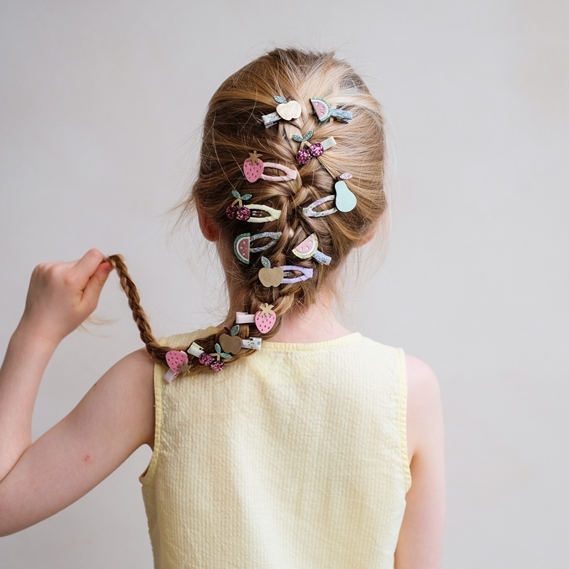 Mimi & Lula 甜櫻果漾-夏日水果迷你滴答夾5入