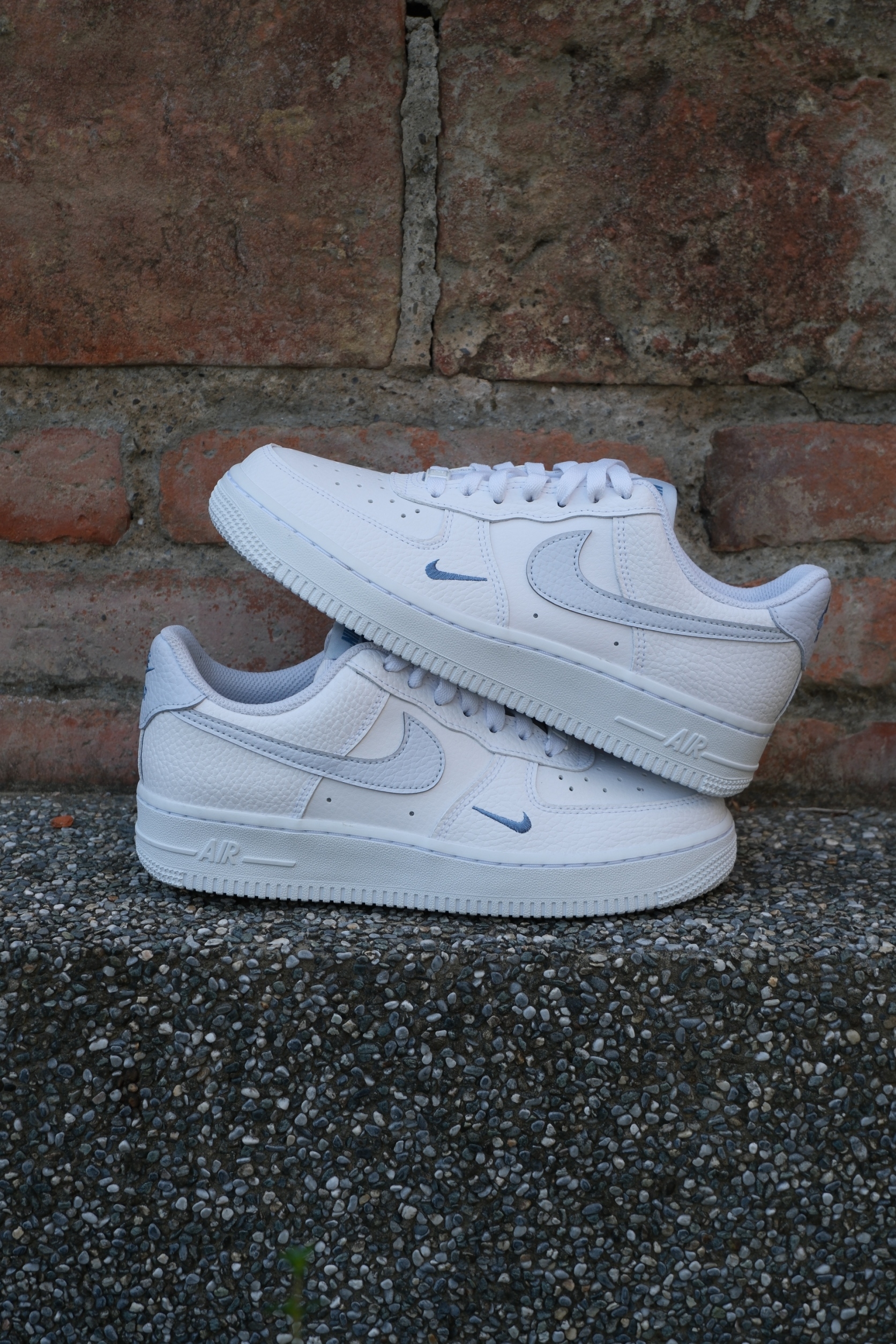 Nike Air Force 1 冰藍蘇打 寶寶藍色 荔枝皮 小勾 女鞋 FM HV2511-100 fm