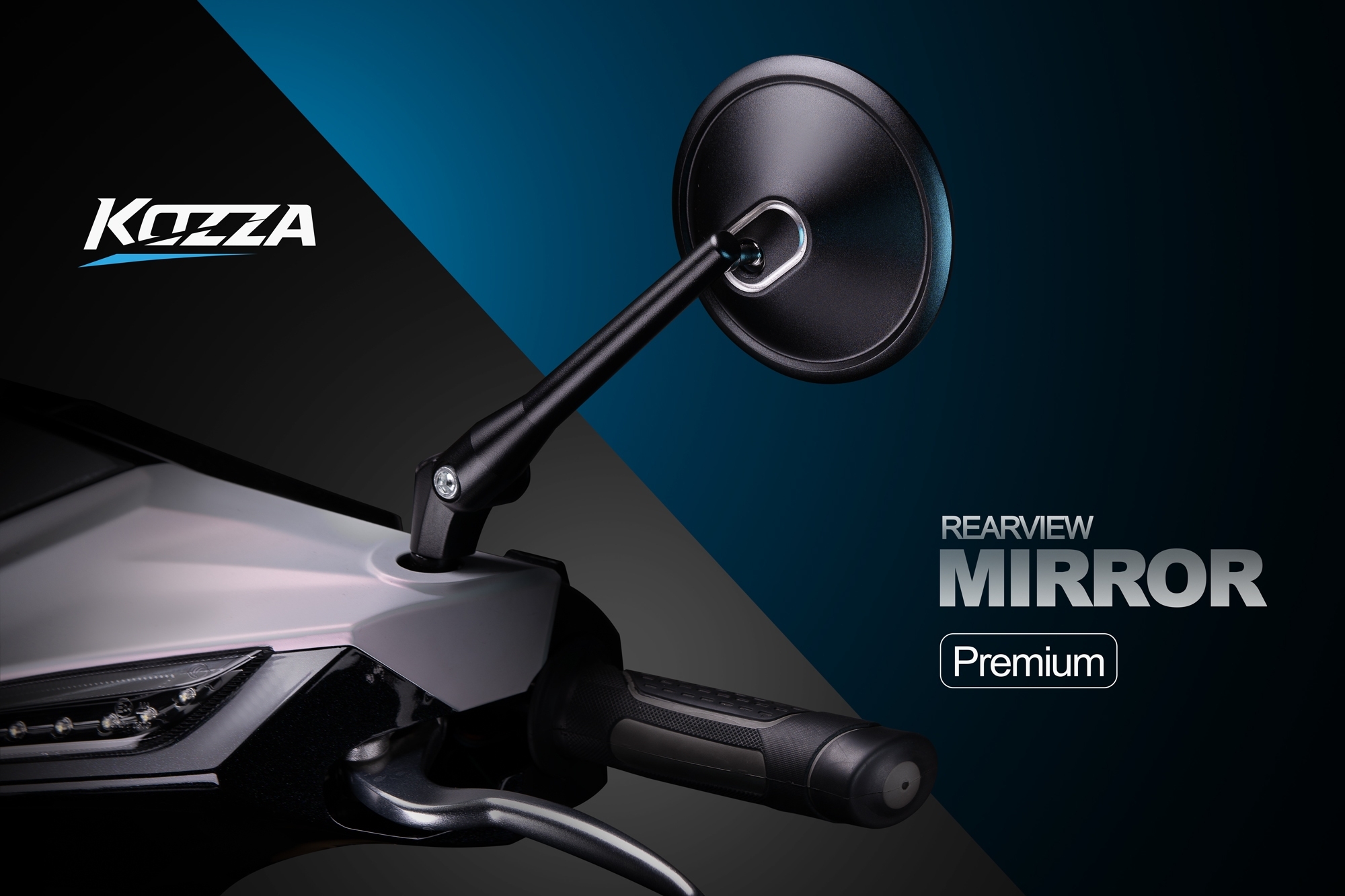 KOZZA RM02 後照鏡 全CNC鋁合金圓形車鏡