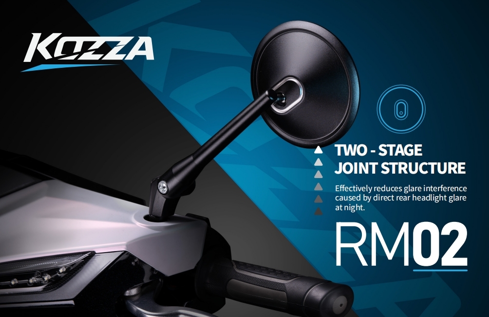 KOZZA RM02 後照鏡 全CNC鋁合金圓形車鏡