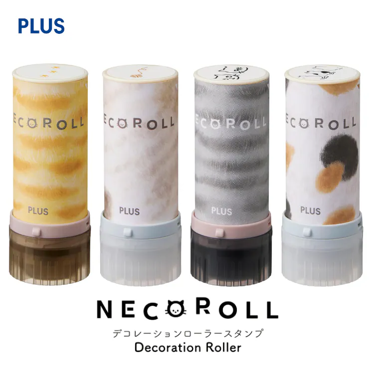限定 NECOROLL 喵喵花邊章 連續章 4款｜PLUS 日本
