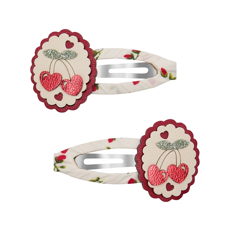 Mimi & Lula 甜櫻果漾-滾邊櫻桃滴答夾2入