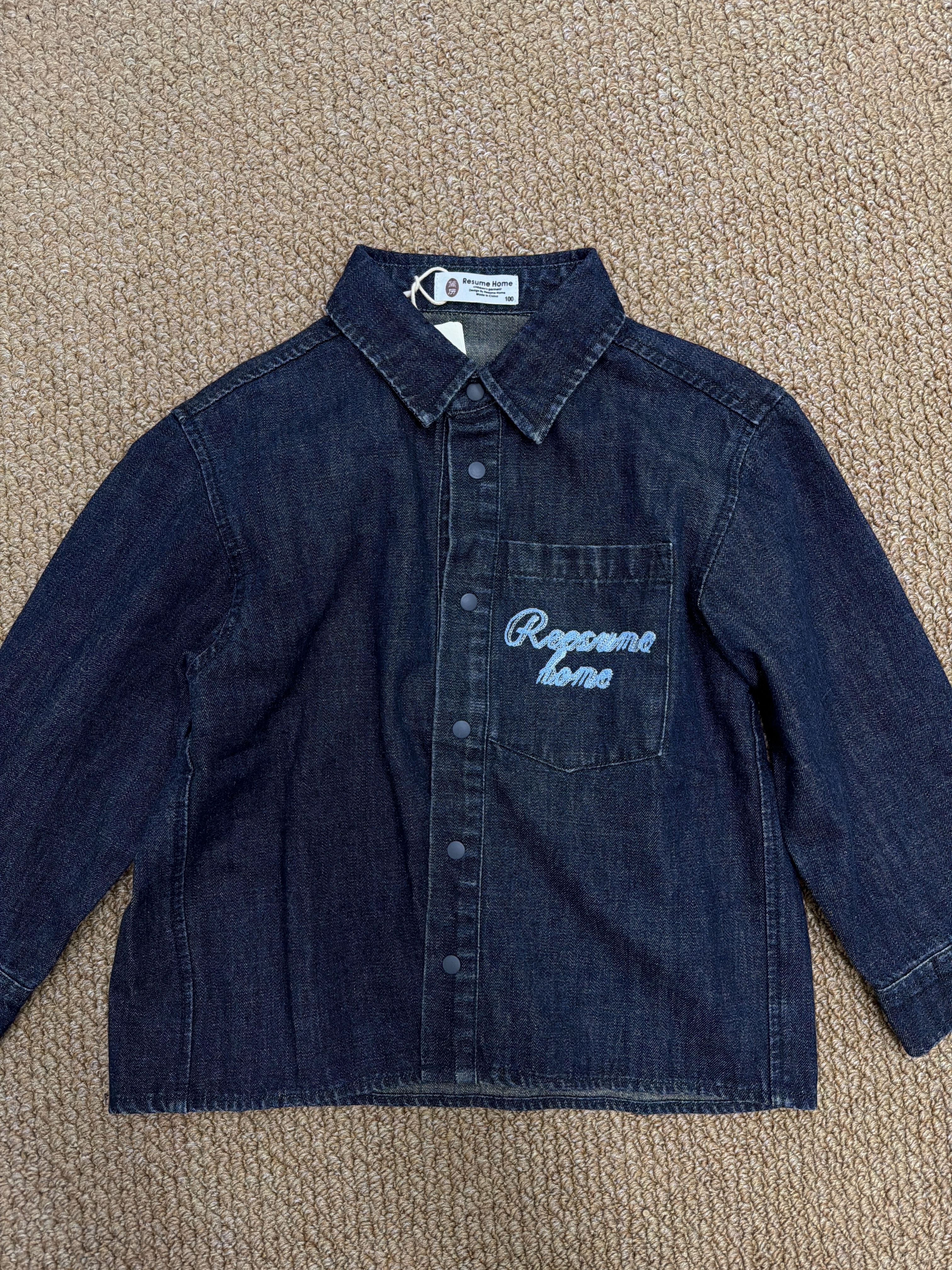 A04468原色牛仔襯衫