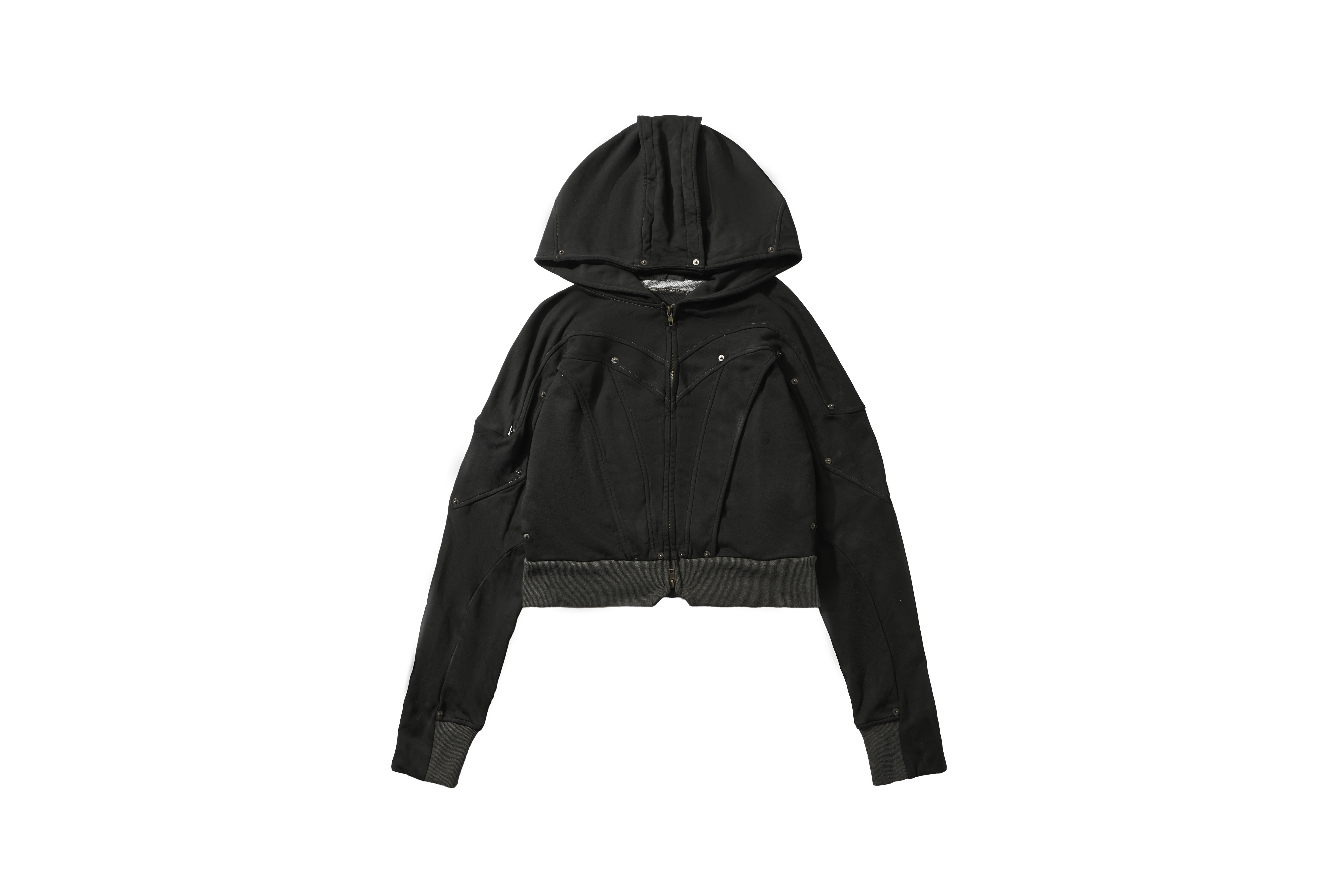 REMIX "M Threads Zip Hoodie" (Carbon Black)