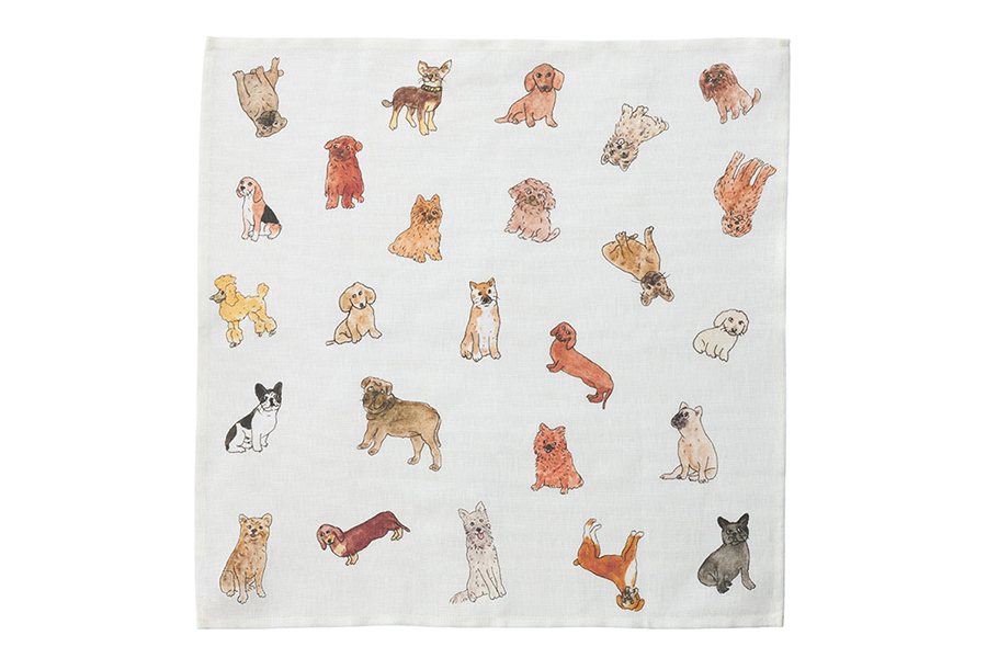 fog linen work - Isabelle boinot 手帕 狗狗