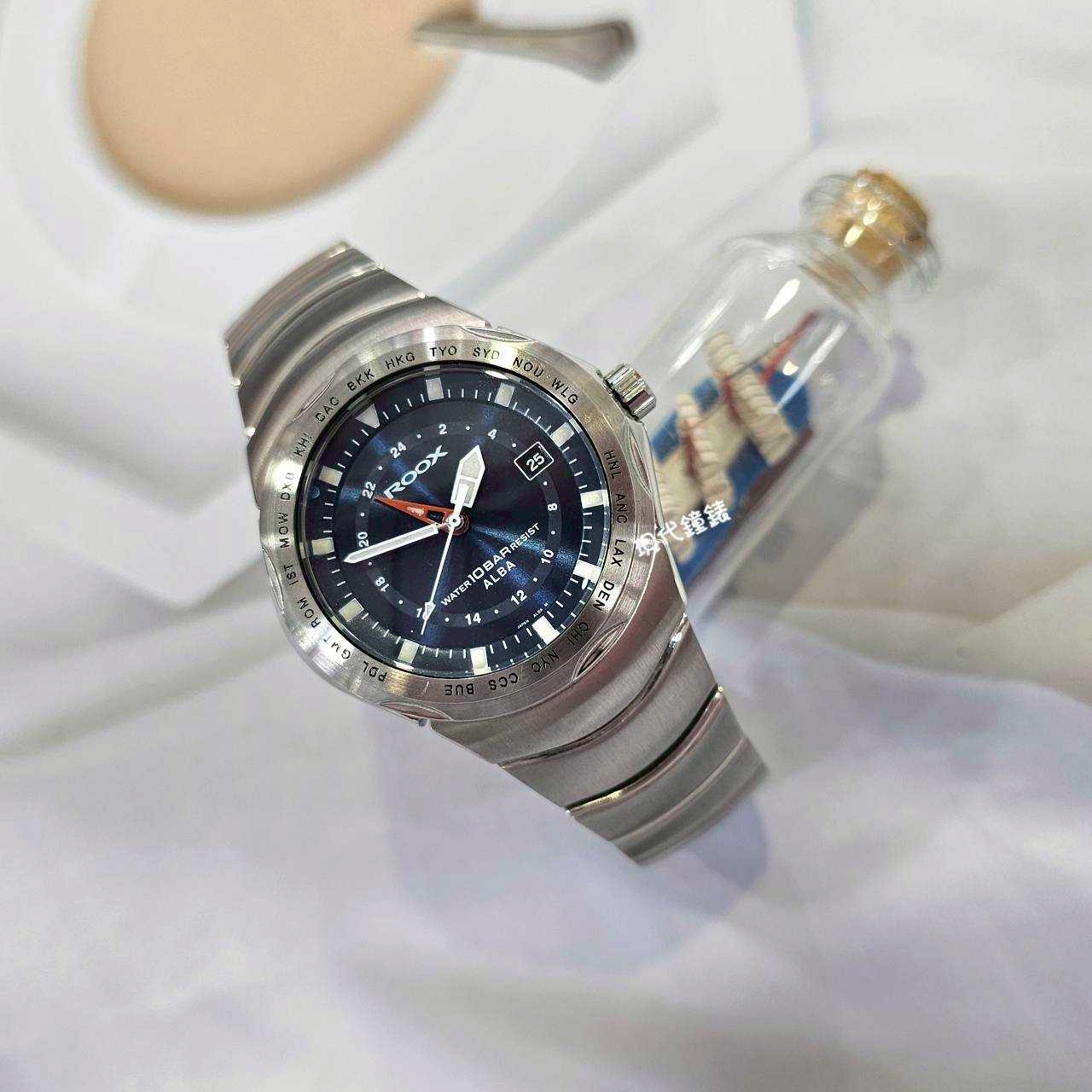 【ALBA 雅柏】WIRED跳躍時空 VX39-X001B 39mm 現代鐘錶