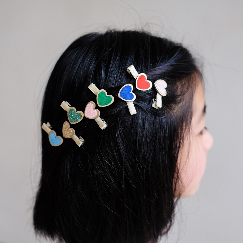 Mimi & Lula 甜心愛戀-繽紛愛心迷你髮夾8入