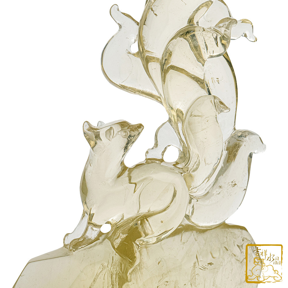 黃水晶狐仙 400g 九尾狐仙