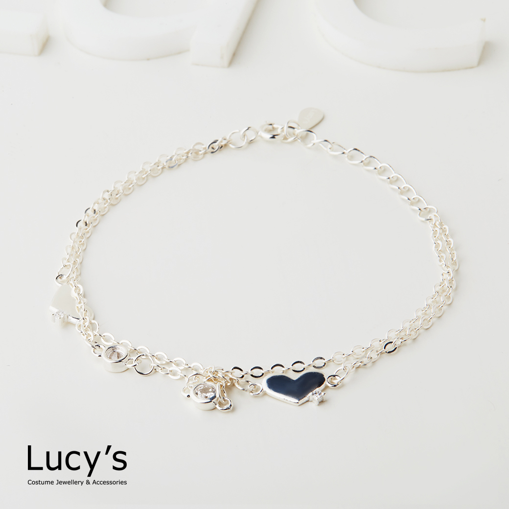 925純銀 愛戀微光 雙層手鍊 (128015)