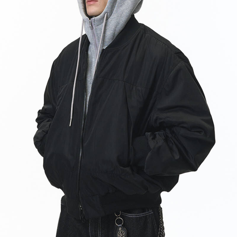 2026最熱銷新款，美式Cleanfit可拆式連帽假兩件飛行外套