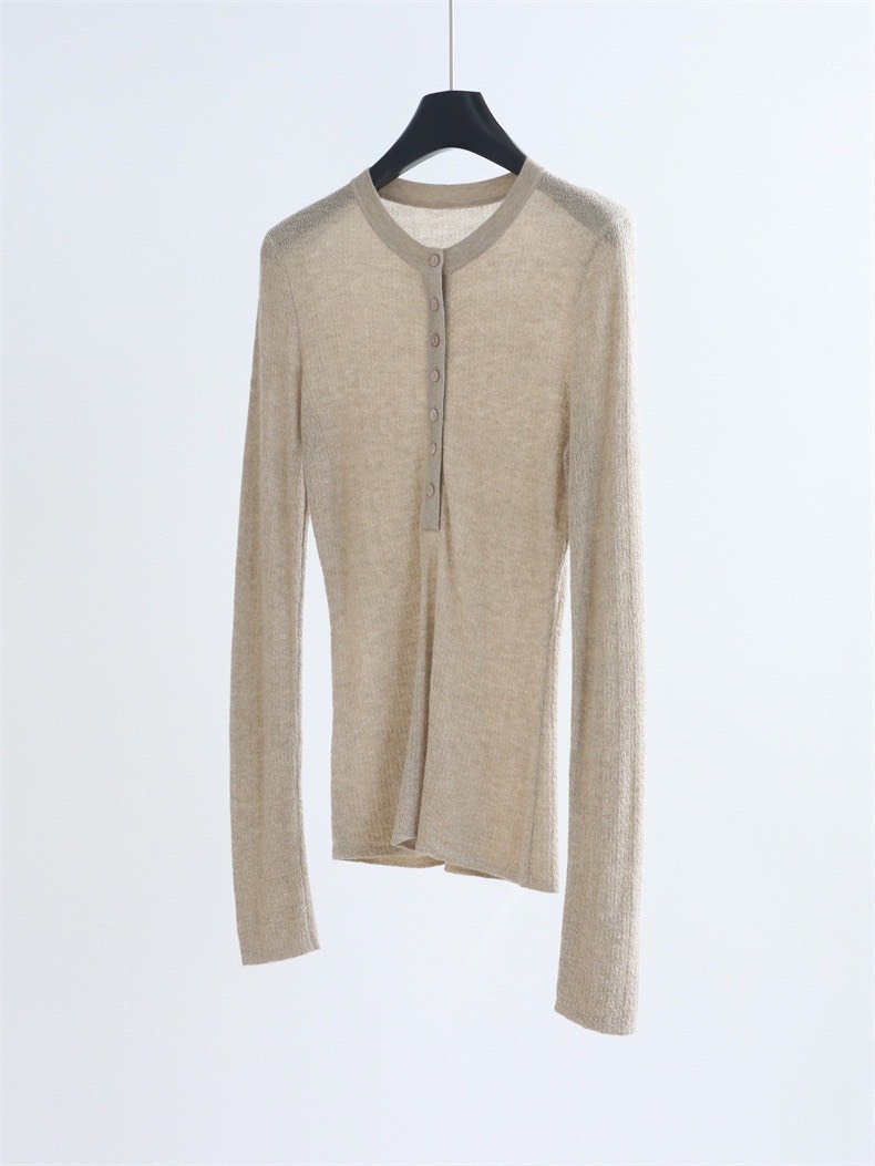 No.1662 亨利肌理感針織修身打底衣